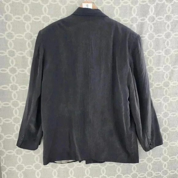 Bugatchi UOMO For Michael Jordan 100% Silk Gray Blazer Men's L - Picture 2 of 14